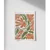 Art Nouveau Esintili Çiçekler Poster
