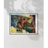 August Macke At üstünde Yerli Amerikalılar Poster