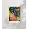 August Macke Mavi Gölde İnsanlar Poster