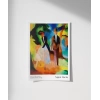 August Macke Mavi Gölde İnsanlar Poster