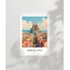 Barcelona Mimari Poster