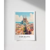Barcelona Mimari Poster