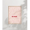 Be Mine Tipografik Aşk Poster