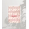 Be Mine Tipografik Aşk Poster