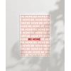 Be Mine Tipografik Aşk Poster