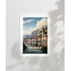 Bergen’in Renkli Evleri Poster