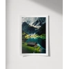 Beyaz Zirveler ve Yeşil Vadi Poster