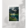 Beyaz Zirveler ve Yeşil Vadi Poster