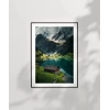 Beyaz Zirveler ve Yeşil Vadi Poster