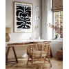 Black Copenhagen Flower Poster