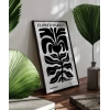 Black Copenhagen Flower Poster