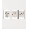 Bohème ve Simplicity Dekoratif 3lü Poster