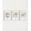 Bohème ve Simplicity Dekoratif 3lü Poster