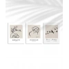 Bohème ve Simplicity Dekoratif 3lü Poster