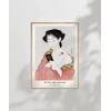 Çerçevesiz Poster Goyo Hashiguchi-Pudra Süren Kadın 20x30 cm