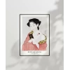 Çerçevesiz Poster Goyo Hashiguchi-Pudra Süren Kadın 20x30 cm