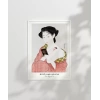 Çerçevesiz Poster Goyo Hashiguchi-Pudra Süren Kadın 20x30 cm