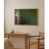 Çiçekle Dans Eden Kuş Poster
