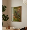 Çiçekler Arasında Sinek Kuşu Poster