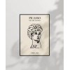 Çizgi Büst Portre Sanat Poster