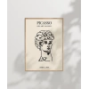 Çizgi Büst Portre Sanat Poster