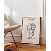 Çizgi Büst Portre Sanat Poster