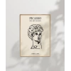 Çizgi Büst Portre Sanat Poster
