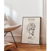 Çizgi Büst Portre Sanat Poster