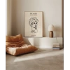Çizgi Büst Portre Sanat Poster