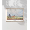 Claude Monet Hadue Yakınlarında Lale bahçeleri Poster