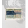 Claude Monet Uçurum, Erretat, Gün Batımı Poster