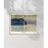 Claude Monet Uçurum, Erretat, Gün Batımı Poster