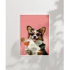 Corginin Pembe Gözlük Stili Poster