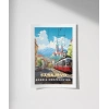 Dağların Gölgesinde Sarajevo Şehir Manzarası Poster