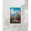 Dağların Gölgesinde Sarajevo Şehir Manzarası Poster