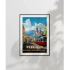 Dağların Gölgesinde Sarajevo Şehir Manzarası Poster