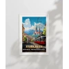 Dağların Gölgesinde Sarajevo Şehir Manzarası Poster