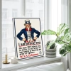 Uncle Sam Vintage Kanvas Tablo