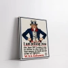 Uncle Sam Vintage Kanvas Tablo