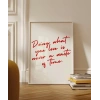 Doing What You Love El Yazısı Motivasyon Poster