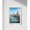 Dresden Almanya Ufuk Çizgisi Poster