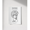 Erkek Büstü Çizgi Sanat Poster