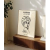 Erkek Büstü Çizgi Sanat Poster