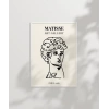 Erkek Büstü Çizgi Sanat Poster