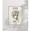 Erkek Büstü Çizgi Sanat Poster