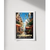 Fasın Renkli Sokakları Poster