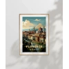 Floransa Katedrali ve Şehir Manzarası Poster