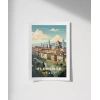 Floransa Katedrali ve Şehir Manzarası Poster