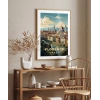 Floransa Katedrali ve Şehir Manzarası Poster