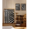 Geometrik Siyah-Beyaz Çizgiler 3lü Poster
